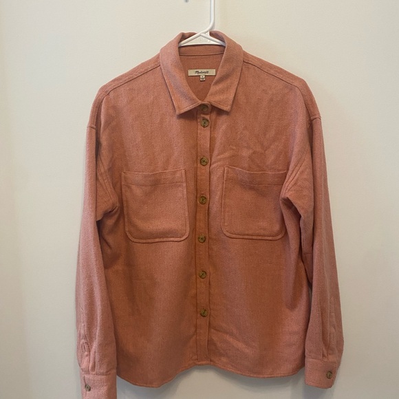 Madewell pink flannel size small - Picture 1 of 6
